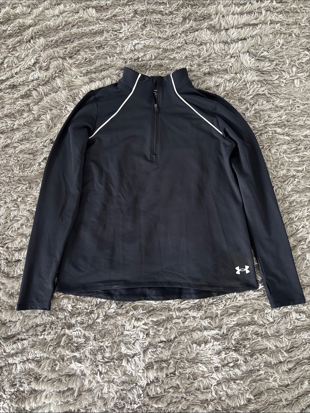 Under Armour ColdGear Black Long-Sleeve Quarter Zip Pullover XL